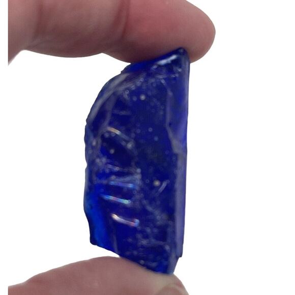 Cobalt Blue Art‎ Glass Cullet Translucent #SM23176 - Picture 5 of 7